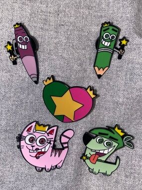 Fairly OddParents  - Cosmo and Wanda Enamel pin set of 5